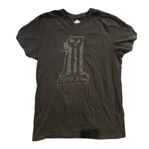 #1 Harley Davidson Biker T-Shirt Men's Unisex XL Casual Grunge Sleaze